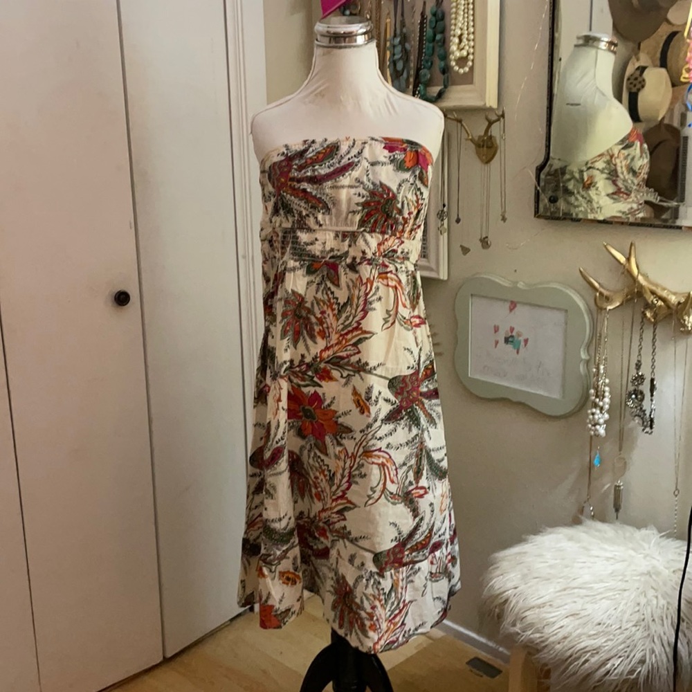 Mossimo Paisley Strapless Dress